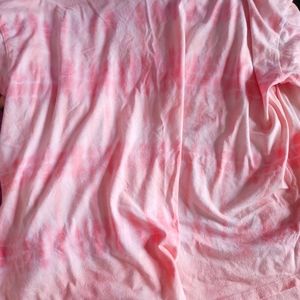 Pink tie dye tee